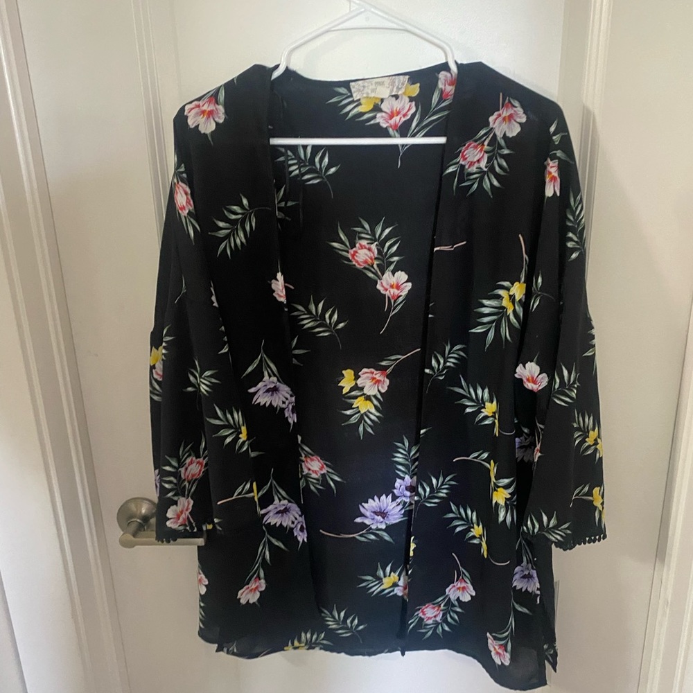 Pink Republic Black Swimsuit Cover Up